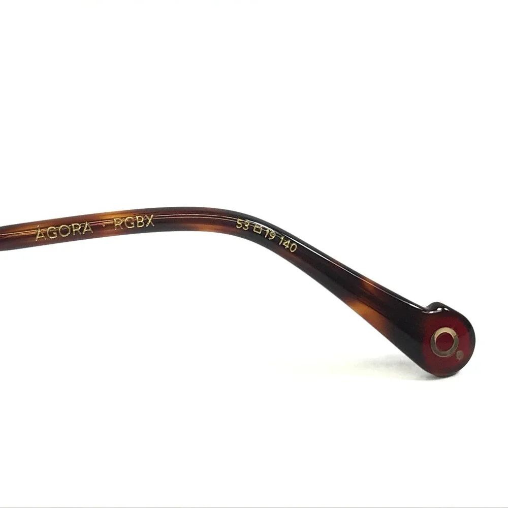 Etnia Barcelona Eyeglasses Frames AGORA RGBX Rose Gold Bordeaux Red 53-19-140